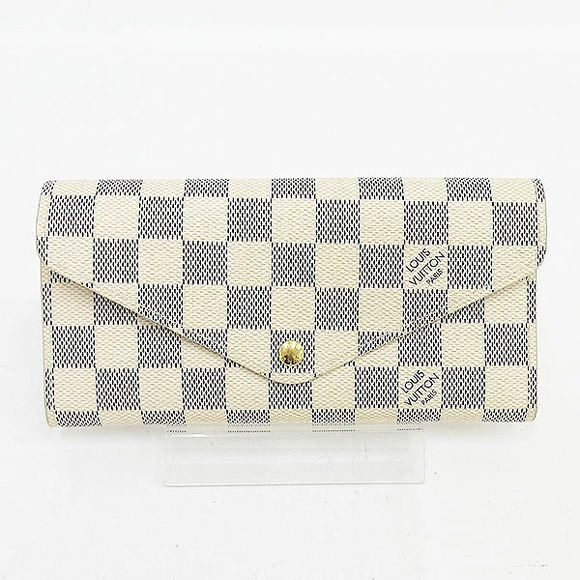 Louis Vuitton Handbags - LOUIS VUITTON Damier Azur White Portefeuille Josephine Long Wallet